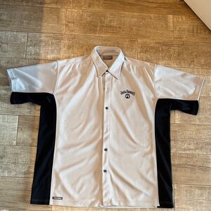 Jack Daniels Black and Cream Button Up Shirt